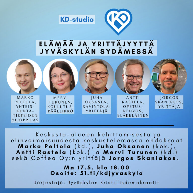 KD-studio: Elämää ja yrittäjyyttä Jyväskylän sydämessä.