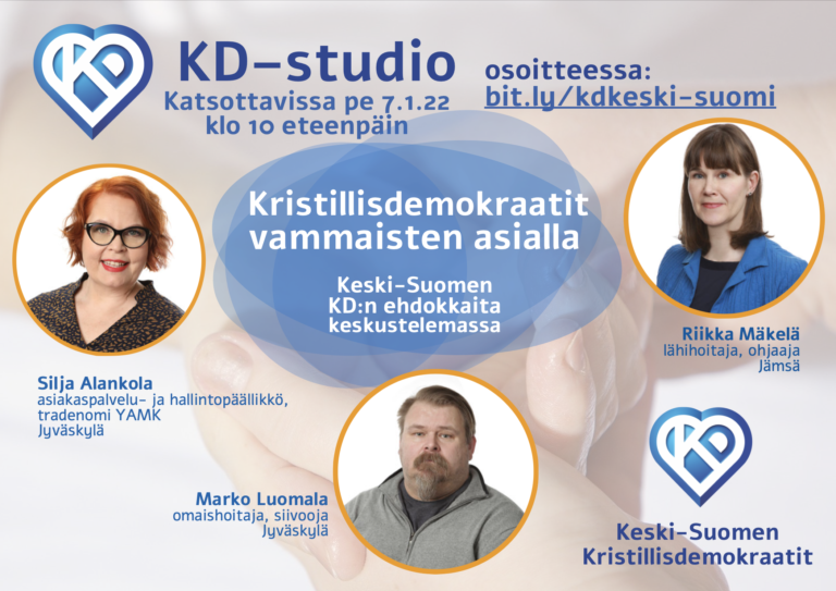 KD-studio Kristillisdemokraatit vammaisten asialla
